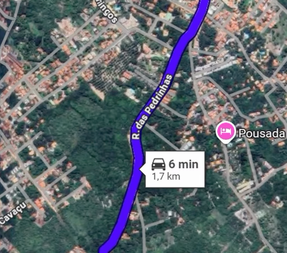 Rua das pedrinhas na praia da Pipa