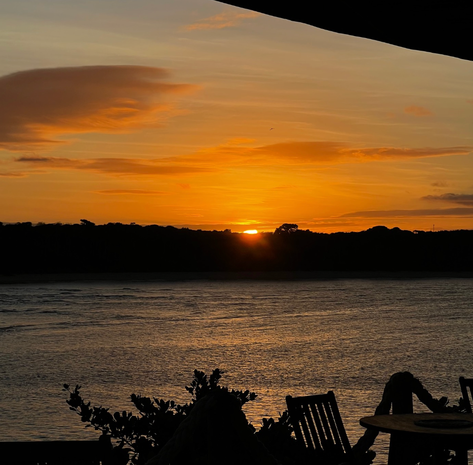 Por do sol no restaurante Lagoa em Pipa